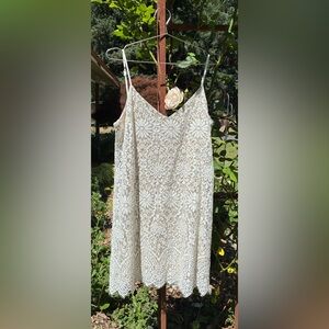 Socialite Cream Lace mini dress